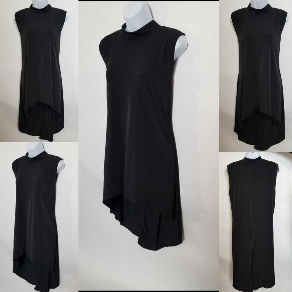 High Low Mock Neck Top